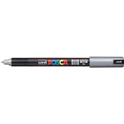 UNI POSCA PAINT MARKER PC-1MR Ultra Fine 0.7mm Silver